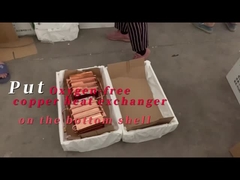 Alt kabuğa oksijensiz bakır ısı değiştiricisi koy