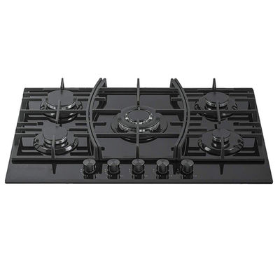 Gazlu fırın Tempered Glass 5 Burner Gas Hob 900 X 510mm