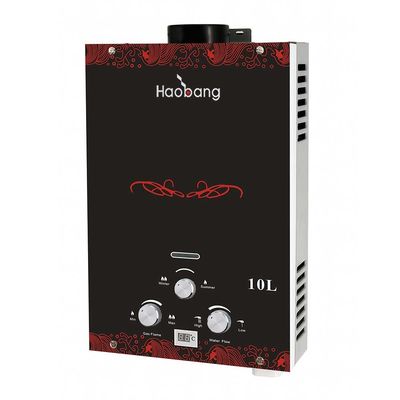 Anlık gazlı su ısıtıcısı cam paneli 6L LP gaz doğal gaz türü